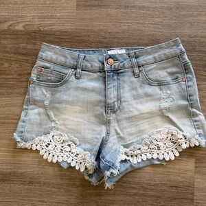 Celebrity Pink Jean Shorts